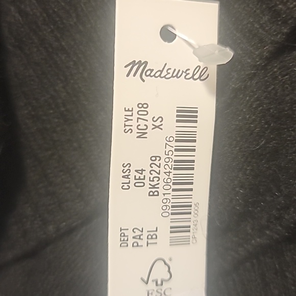 Madewell Crestland Side-Button Turtleneck Tunic Sweater XS NWT - Picture 7 of 8